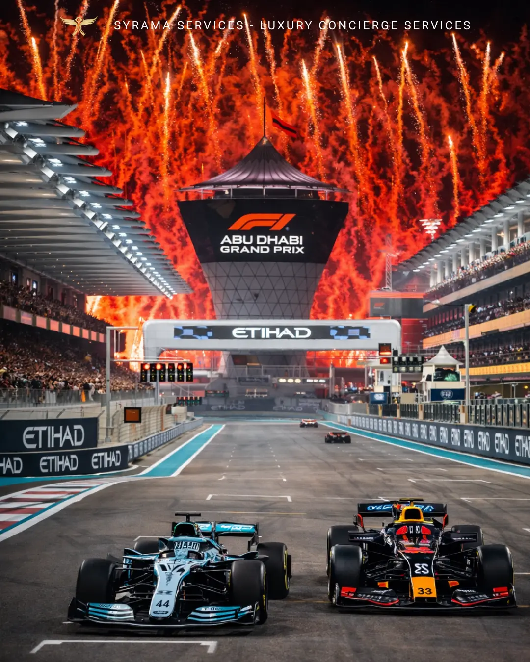 Grand Prix de Formule 1 d’Abu Dhabi in Abu Dhabi – luxury concierge event by Syrama Services
