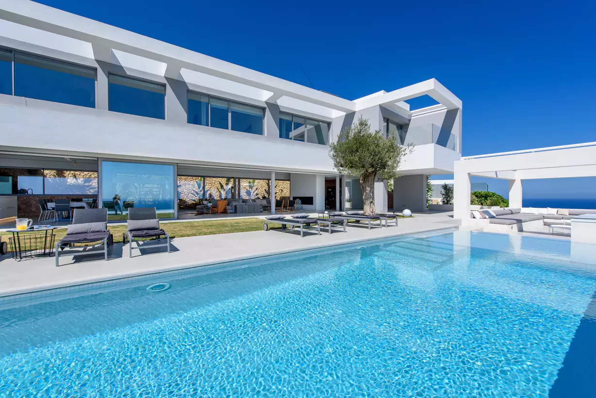 Villa Celeste 5 BDR – Contemporary Sea View Villa in Roca Llisa, Ibiza – 500 m² – Ibiza – Image n°1