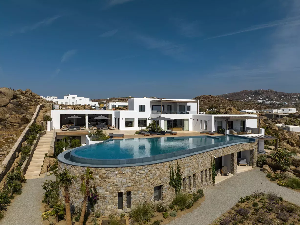 Villa Orpheus – Panoramic Luxury Villa in Mykonos – 1343 m² – Mykonos – Image n°1